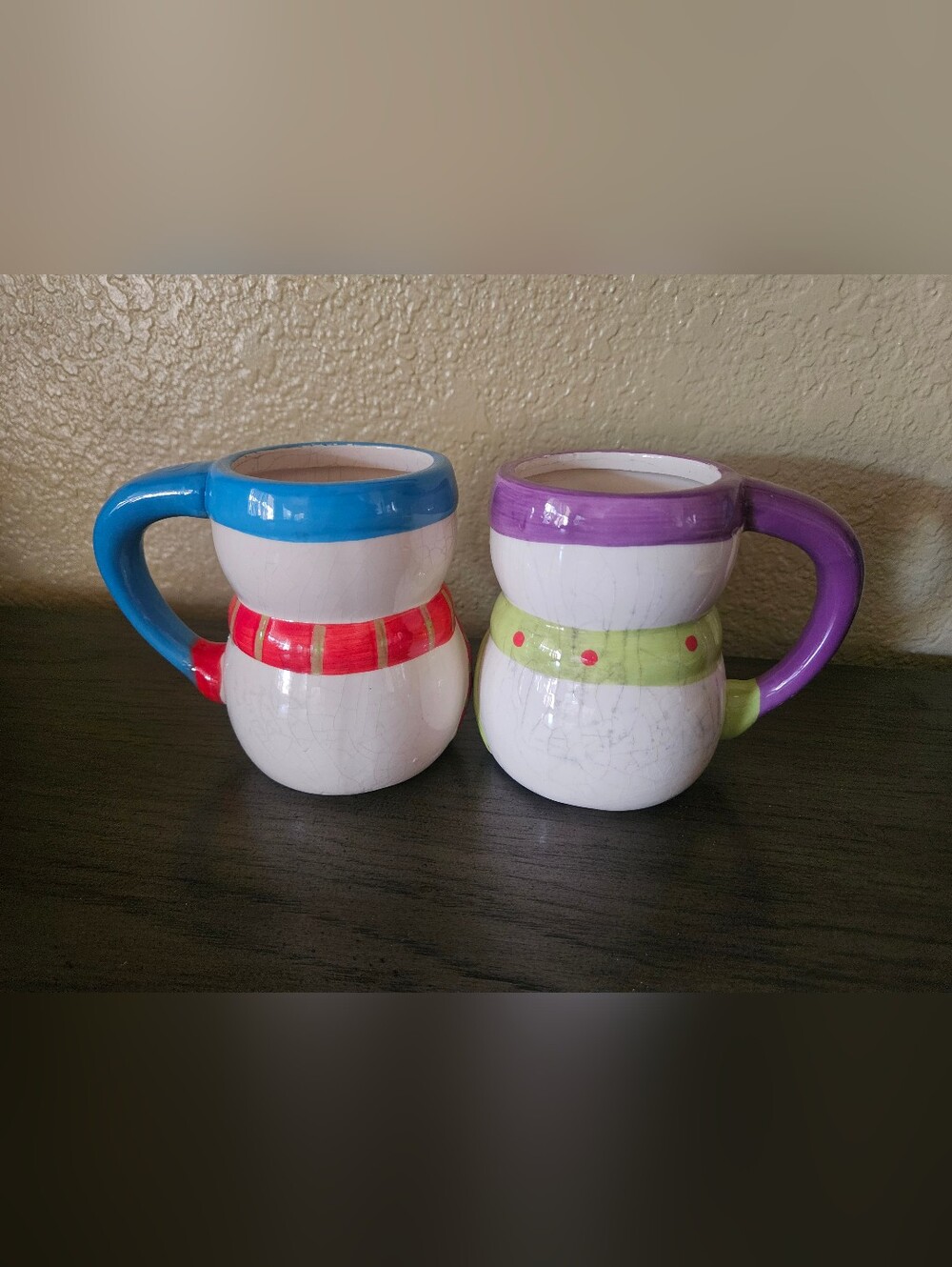 Snowman Ceramic Mug Set - Picture 2 of 2
